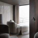 Salon avec vue sur les montagnes du Chalet N°14 à Verbier